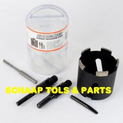 Diamant dozenboor 82mm met adapter en centreerboor | EPD0631